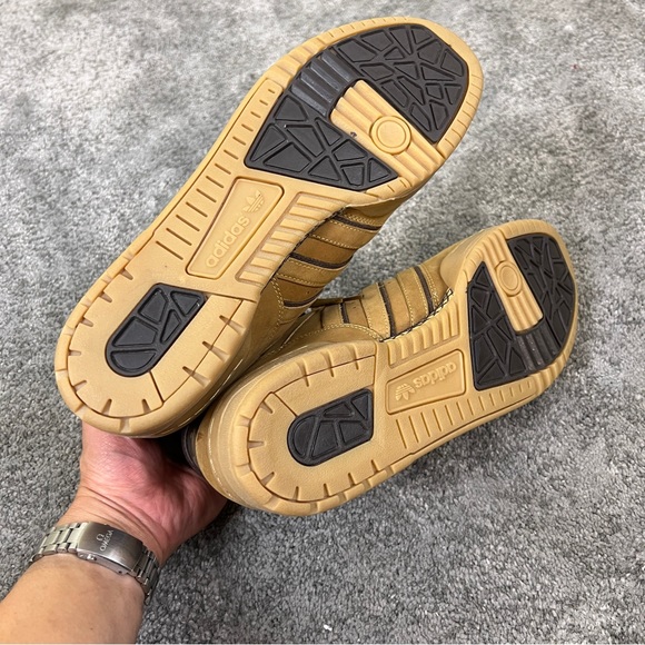 Adidas Attitude Hi Mens Size 11.5 Wheat Brown Sneakers Shoes NWT New - Picture 10 of 10